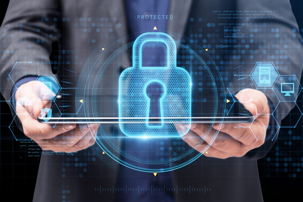 Illustration de la protection des accès et des données informatiques