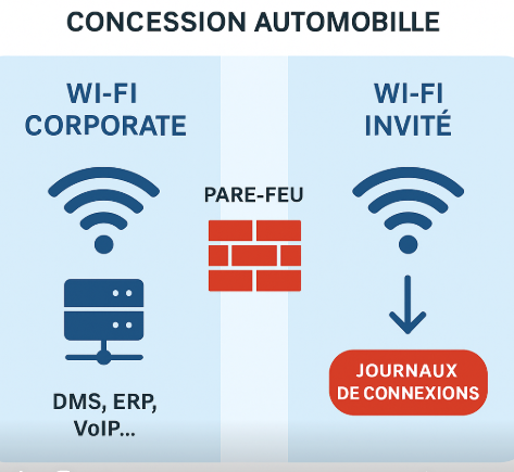 Sécurité Wi-Fi en Concession Automobile : Allier Service Client et Protection Juridique