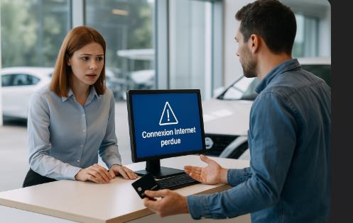 Coupure Internet : un risque majeur pour la concession automobile