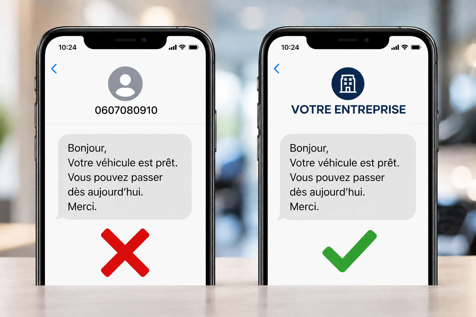 SMS professionnel avec nom d’expéditeur personnalisé